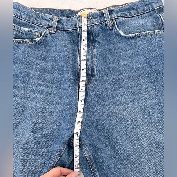 PULL & BEAR/👖High-waisted mom jeans/ Blue/ Size US 31 - Picture 11 of 13